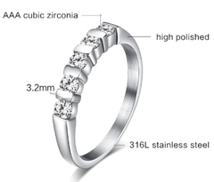 Women CZ  Engagement ring