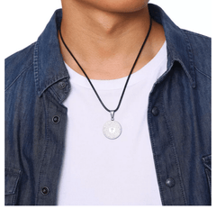 Steel Prayer Cross Necklace