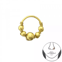 Silver 7mm Bali Nose Ring