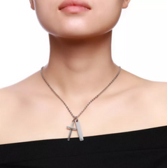 Steel Cross Pendant for women