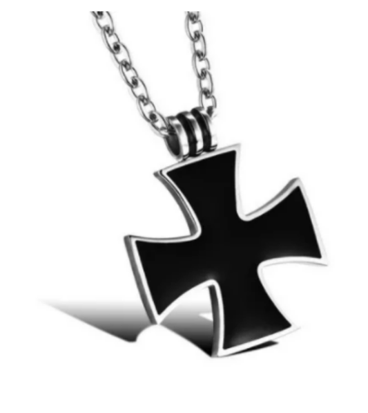 Steel Cross Necklace for Men