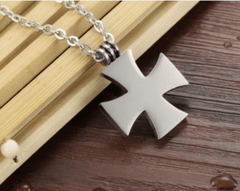 Steel Cross Necklace for Men