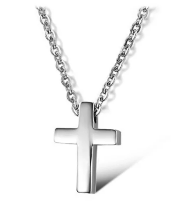 Steel Cross Necklace