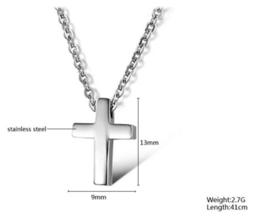 Steel Cross Necklace