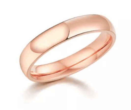 Simple Rose Gold Plain Wedding Ring