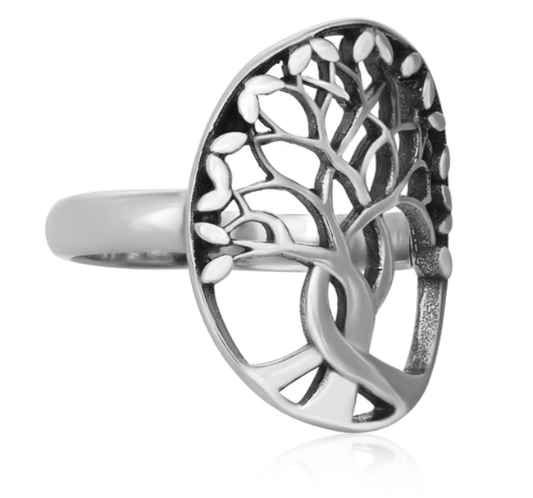 Silver Tree of Life Ring