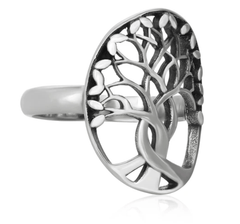 Silver Tree of Life Ring