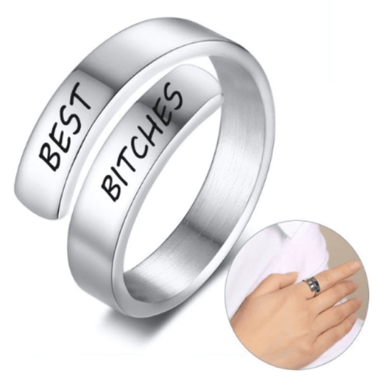 Spiral Twist Wrap Ring - Best Bitches