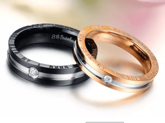 Stainless Steel Wedding Engagement Ring for Couple