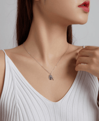 Silver Art Brush Creative Necklace