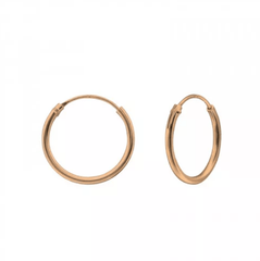 Silver 14mm Hoop Earrings