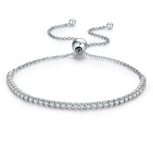 Silver Tennis Bracelet for Women