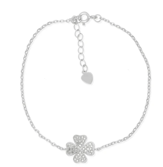 Silver Four leaf  Clover  Bracelet for Women