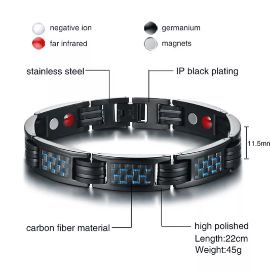 Men's  Stainless Steel Magnetic Bracelet