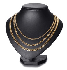 Stainless Steel Gold Men’s Cuban Chain necklaces
