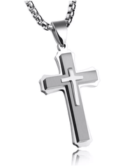 Steel Cross Pendant