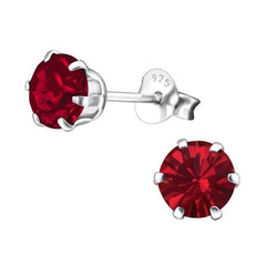 Silver Birthstone Earrings