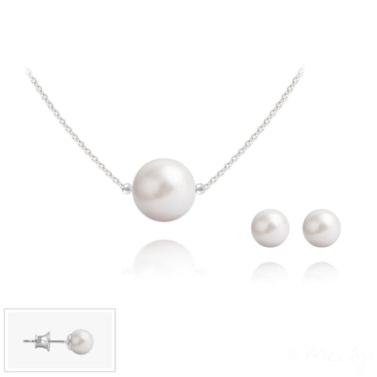 Silver and Pearl Fine Jewellery Set