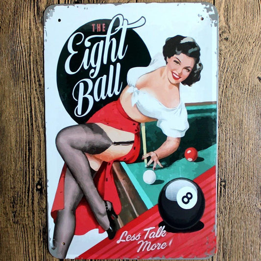The Eight Ball Metal Tin Sign Poster