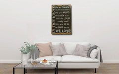 House Quote Signs Poster