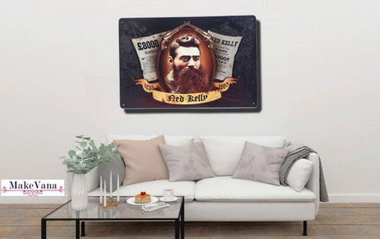 New Kelly Wanted Tin Poster