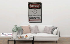 Mercedes Benz Parking Metal poster