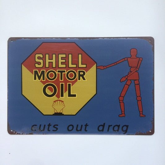Shell Motor Oil Tin Sign Poster