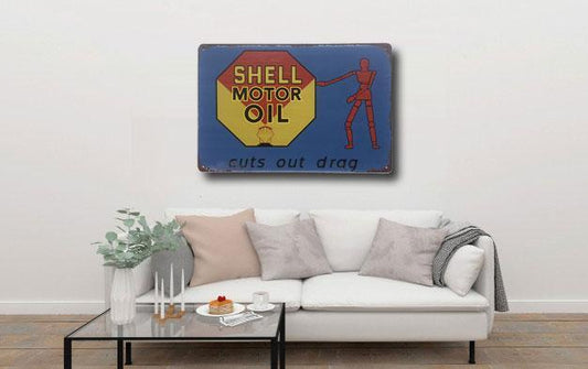 Shell Motor Oil Tin Sign Poster