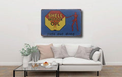 Shell Motor Oil Tin Sign Poster
