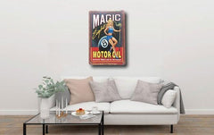 Magic Motor Oil Metal Poster