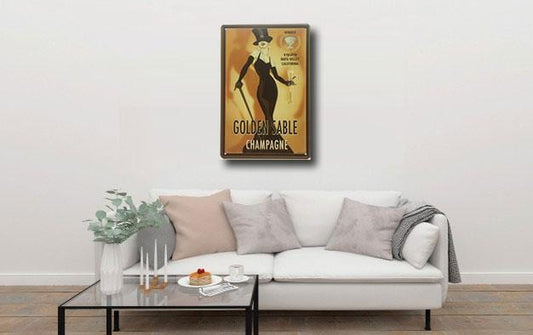 Golden Sable Champagne Poster