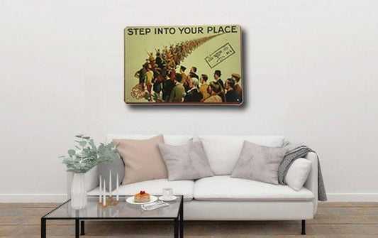 Step Into Your Place Metal Poster