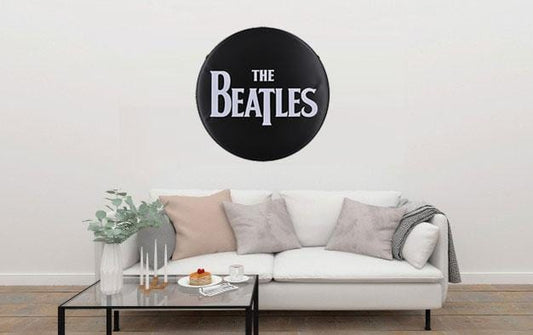 The Beatles Round Embossed Metal Tin Sign Poster