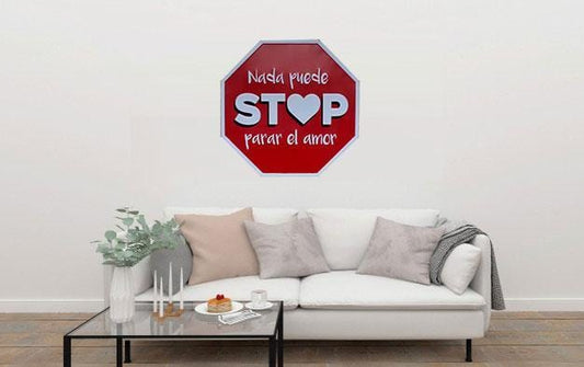 Nada Puede Stop Octagon Metal Tin Sign Poster