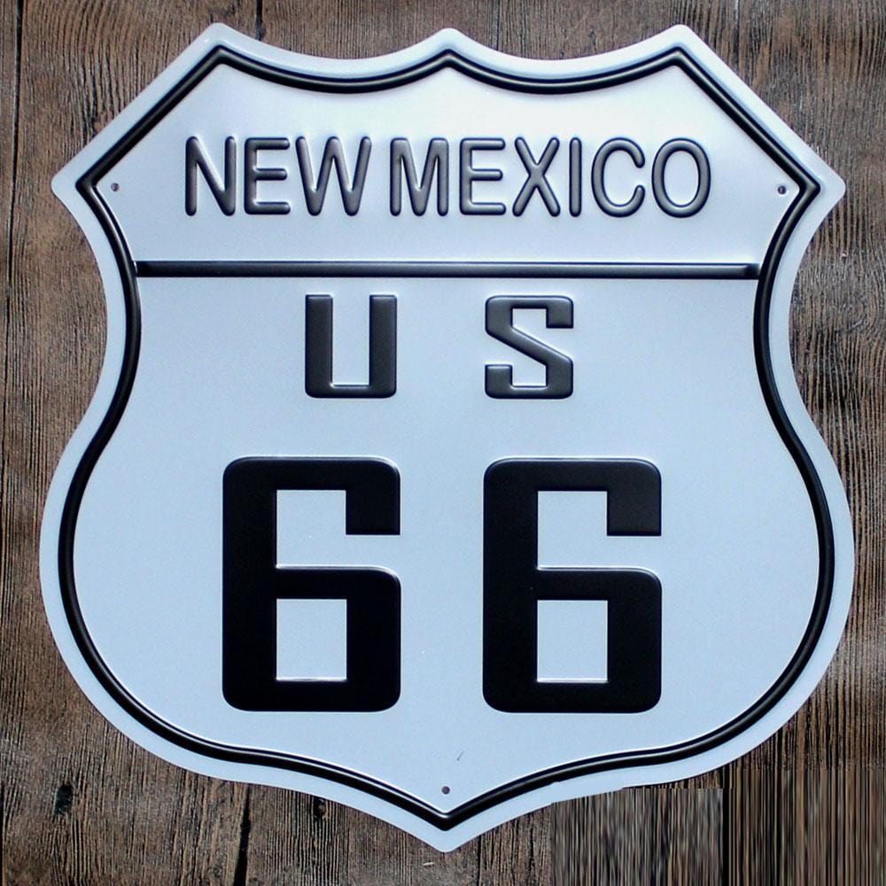 New Mexico US 66 Large Metal Tin Sign Poster