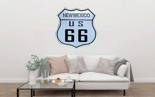 New Mexico US 66 Large Metal Tin Sign Poster