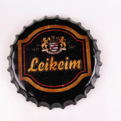 Leikeim Beer Cap Metal Tin Sign Poster