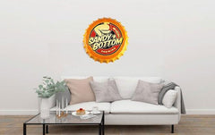 Sandy Bottom, Round Embossed Beer Bottle Cap  Metal Tin Sign Poster