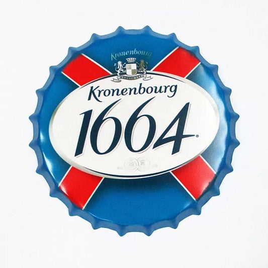 Kronenburg 1664 Cap Metal Tin Sign Poster