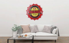 Utenos Beer Cap Metal Tin Sign Poster