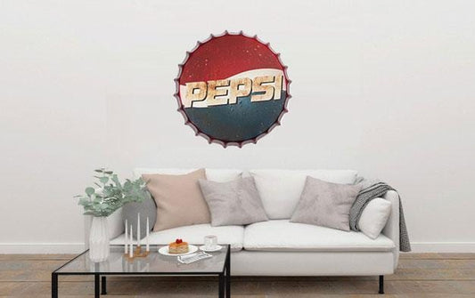 Pepsi Beer Cap Metal Tin Sign Poster