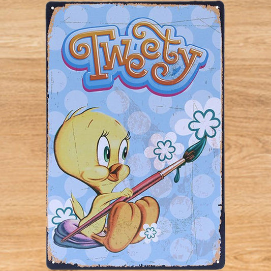 Tweety Bird Poster - Metal Tin Sign