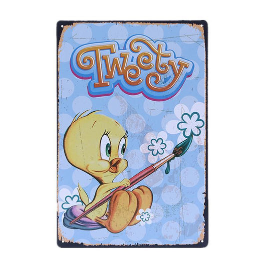 Tweety Bird Poster - Metal Tin Sign