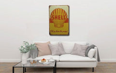 Shell Fill Up The Pump Vintage Metal Poster