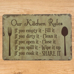Our Kitchen Rules Sign