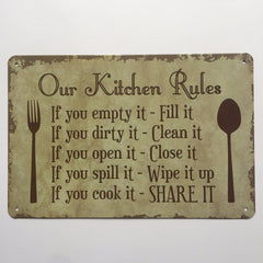 Our Kitchen Rules Sign