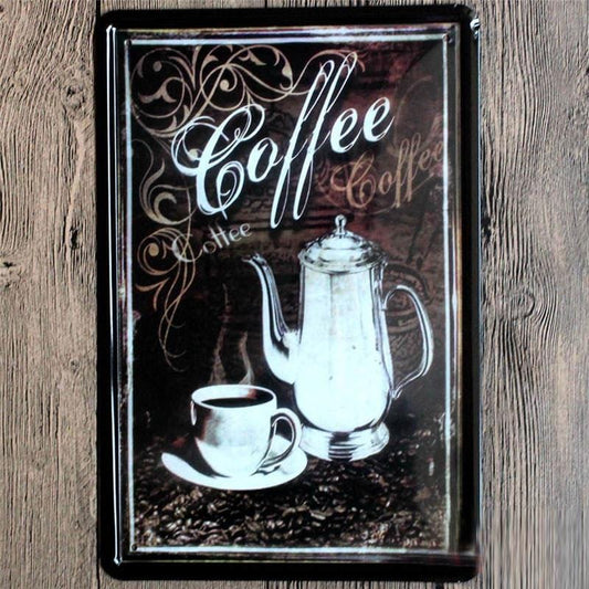 Vintage Metal coffee Tin Sign Poster