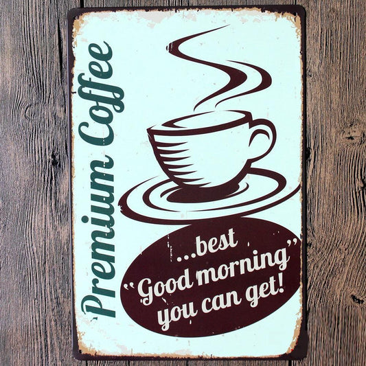 Vintage Coffee Poster Art- Metal Tin Sign Poster