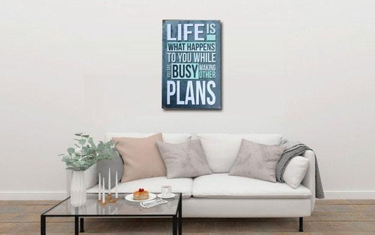 Famous Life Quote metal Tin Sign Poster