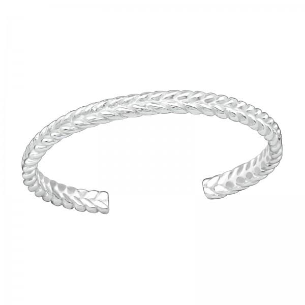 Silver Braid Toe Ring